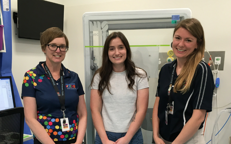 Naomi Hemy, Georgia Rickard, and Dr Elizabeth Smith