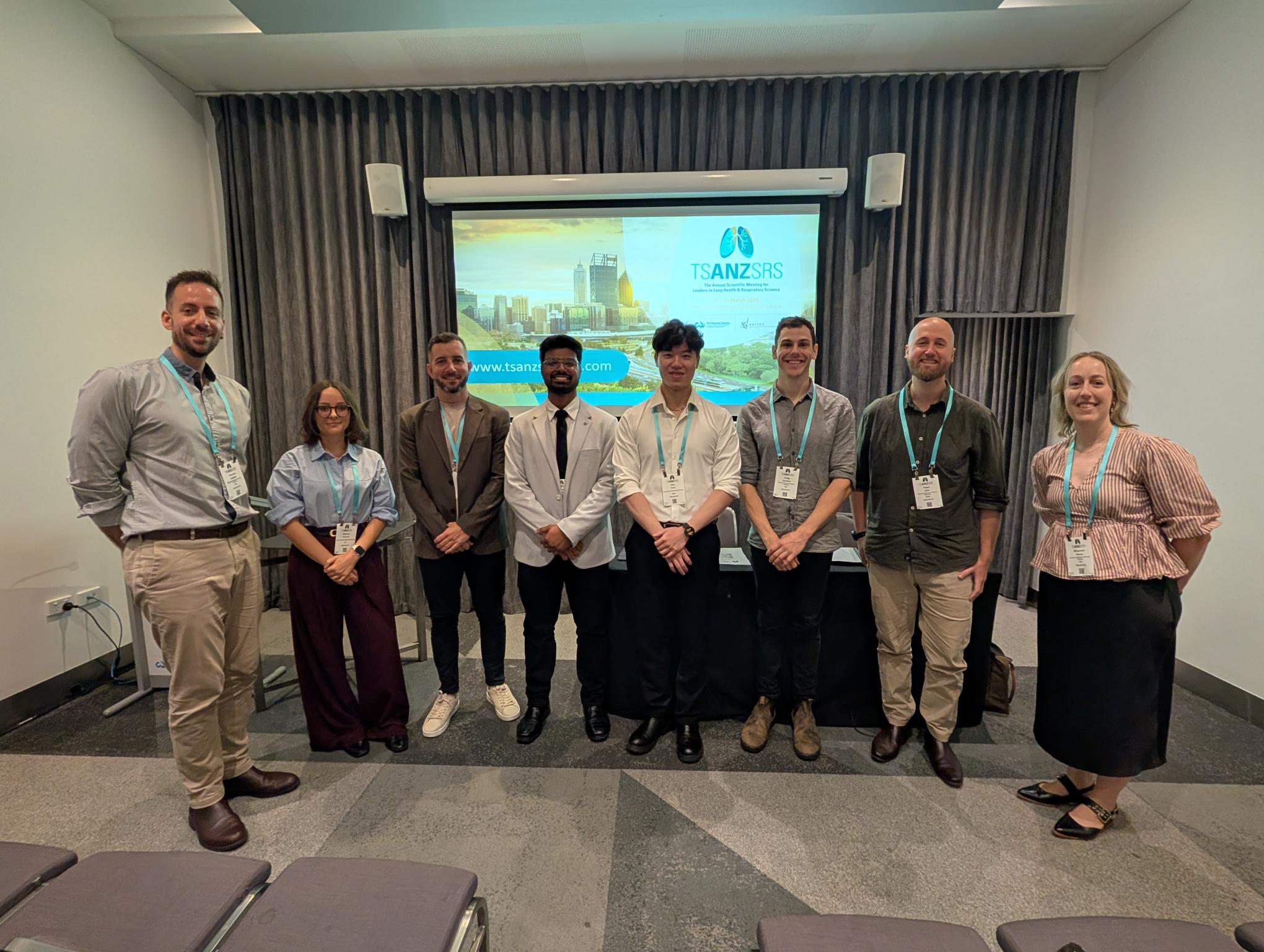 Researchers from the Wal-yan Respiratory Research Centre lined up for a photo