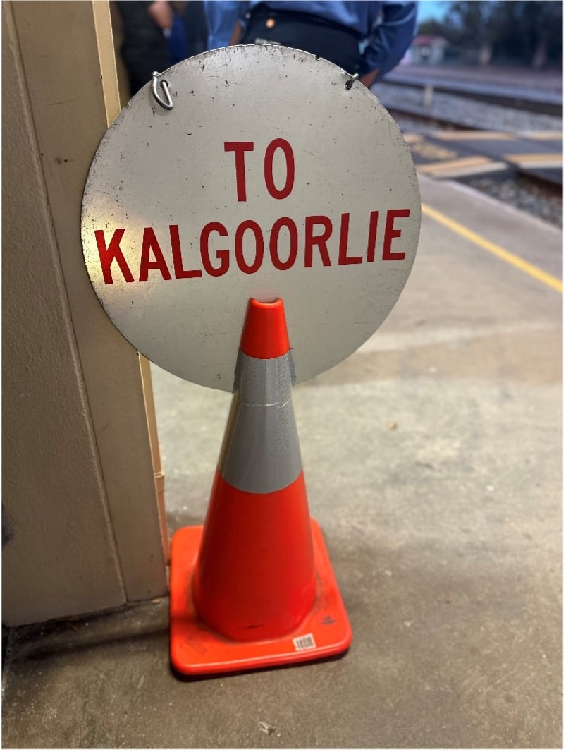A sign saying 'To Kalgoorlie'