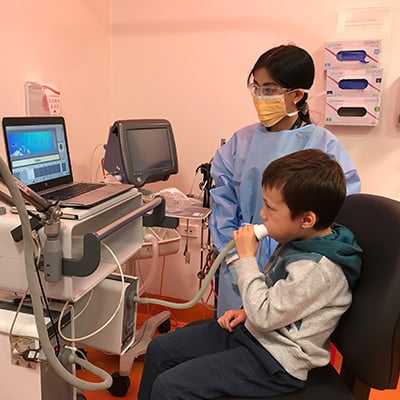 two people using a hypair feno machine